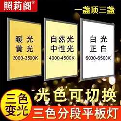 Three-Color Dimmable Integrated Ceiling 600X600 Led Panel Light Gypsum Board Aluminum Ceiling Tile 595X595 Engineering Light