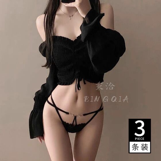 Underwear Female Sexy Lace 2026 New Summer Thin Seamless Low Waist Hollow Hot Women's Pure Cotton Crotch Thong