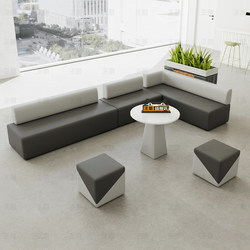 Casual Rest Area, Creative, Simple, Modern, Reception, Waiting, Training Institution, Office, Corner Sofa Combination
