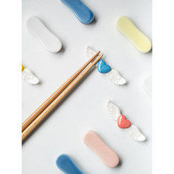 Small Terrace Japanese-Style Simple Chopstick Holder Ceramic Hand-Painted Underglaze Chopstick Holder Zakka Dopamine Tableware