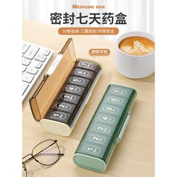 Japanese Imported Portable Medicine Box, Medication Organizer, Pill Reminder, On-The-Go Medication Storage, Seven-Day Pill Organizer
