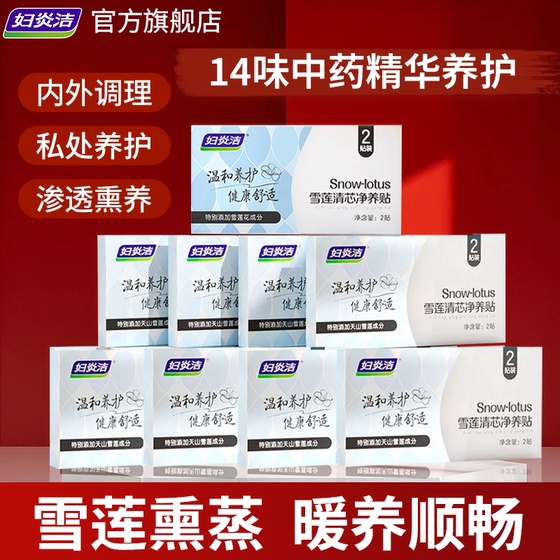 Fuyanjie Snow Lotus Fumigation Pads Private Parts Maintenance Sanitary Pads Female Nursing Pads Breathable Private Care Pads Authentic