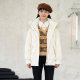 Patavinity diamond -shaped grid hat can be disassembled fox hair collar down jacket women's winter white duck down warm jacket
