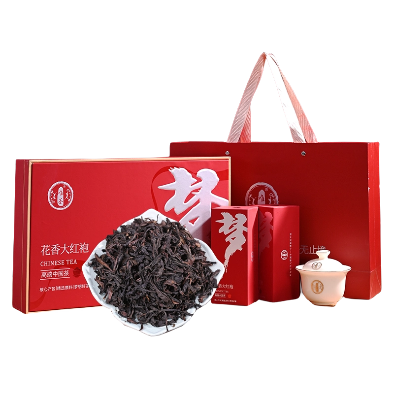 唯茶大红袍特级武夷山九龙窠正岩茶高端茶礼盒装送领导茶叶500g