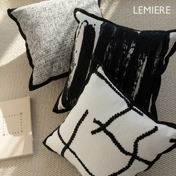 French-Style Small Luxury Pillow, High-End Soft Living Room Sofa Cushion, Light Luxury Pillow, Square Pillowcase, Headboard Cushion