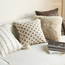 Modern Minimalist Pillowcase Set for Home Use, Italian-Style Headboard, Bedroom, Sofa, Living Room, Detachable Backrest Cushion