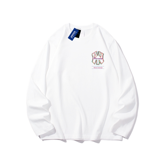 
Bottoming shirt men's long-sleeved T-shirt pure cotton white body shirt spring and autumn inner wear clothes 2023 new autumn clothes