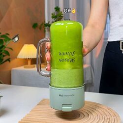 American [LAOSHU Magic Drinks] Portable Fruit and Vegetable Juicer Small Portable Juice Cup for Travel and Outdoor Use