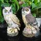 Simulated owl resin ornaments, guarding succulents and anti-bird artifacts, home accessories, gardening potted plants and landscaping