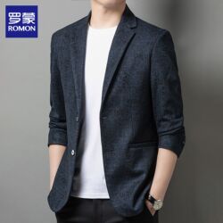 Romon High-End Wool Suit for Men 2025 Autumn and Winter New Slim-Fit Single-Breasted Business Casual Blazer for Men