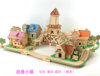 Wooden simulation model 3d educational toys wooden three-dimensional assembled puzzle villa house building diy log cabin