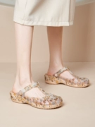 Giày Veblen Croc Nữ Ngoài Giày Sandal Mùa Hè Chống Trơn Trượt Đế Dày Bao Đầu Dép Đế Mềm Giày Đi Biển