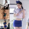 Sáu phong cách của cosplay tiếp viên gợi cảm đồng phục phù hợp với tinh khiết mong muốn quần áo đồ lót ăn mặc băng lụa mịn đồ lót 