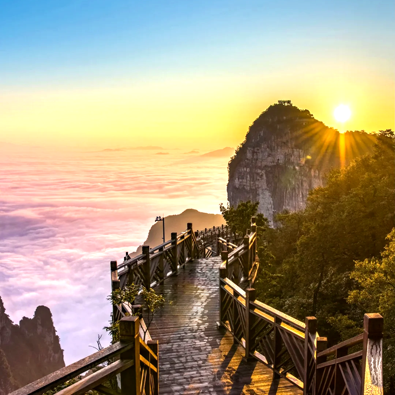 纯玩含高铁 湖南张家界旅游天门山凤凰古城千古情5天4晚跟团游