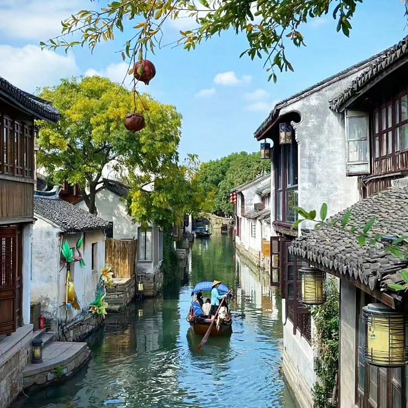 含机票 华东江南旅游上海南京苏州无锡杭州西湖游船6天5晚跟团游