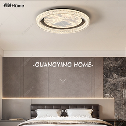 Lighting for Bedroom Ceiling Lamp, New Italian-Style Light Luxury, High-End, Atmospheric, High-Class Feel, Cloud and Mist Eye-Protection Room Lamp