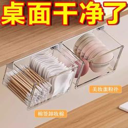 Transparent Acrylic Beauty Storage Box, Desktop Multi-Compartment Large-Capacity Cosmetics Organizer Box