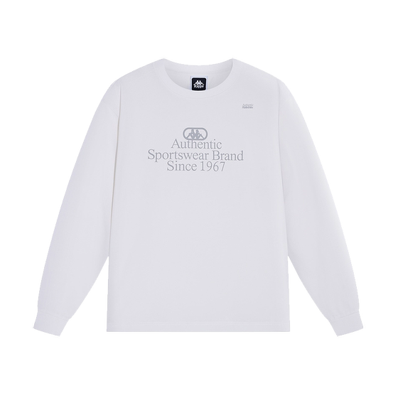 
kappa Kappa men's and women's summer new pure cotton long-sleeved loose sports T-shirt K0EY2TC31D