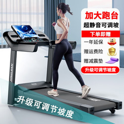Fitness Treadmill for Home Use, Small Foldable Multi-Functional Silent Treadmill for Indoor Walking, Suitable for Large Gyms