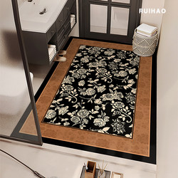 Medieval-Style Bathroom Floor Mat, Absorbent Diatomaceous Earth Bath Mat, Toilet Foot Mat, Washbasin Carpet, Non-Slip