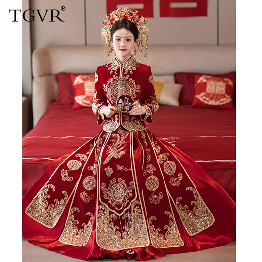Tgvr ベルベットウェディングガウン 2024 - ドラゴン Tgvr ベルベットウェディングガウン 2024 - ドラゴン