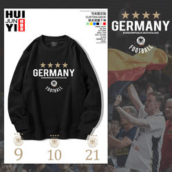 2023 German National Team Fans Cheering Commemorative Football Sports Crew Neck Sweatshirt Top Jacket Long Sleeve Pullover