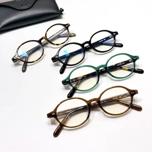 
2025 new fashion nerdy glasses frame retro acetate women's DOWDY glasses frame with myopia plain glasses