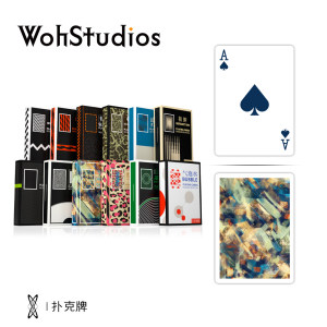 
[Woh]Reincarnation Dan Trend Toy Poker Cards Smooth Flower Cut Poker Landlord Texas Hold'em Card Creative