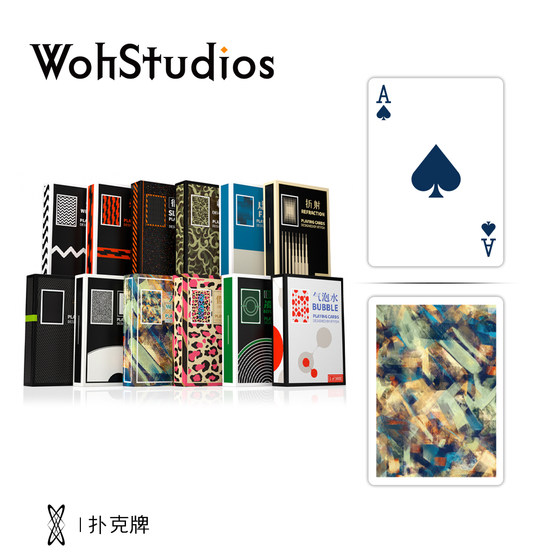 
[Woh]Reincarnation Dan Trend Toy Poker Cards Smooth Flower Cut Poker Landlord Texas Hold'em Card Creative