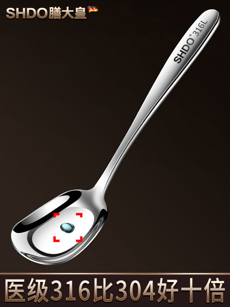 Shdo Spoon Shdo 316 Stainless Steel Long Handle Spoon - Dinner, Rice, Soup