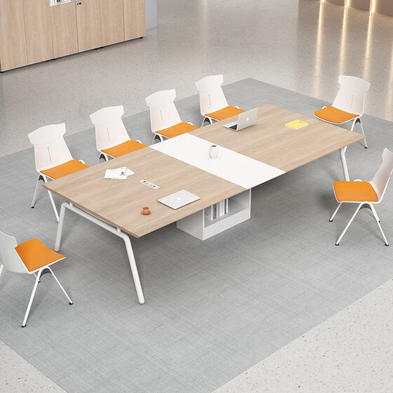 
Office furniture small conference table long table simple modern conference table rectangular desk reception work
