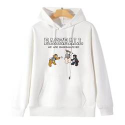 Tan Jianci's Same Style Pink Bear Playing Basketball Hoodie, Unisex, Loose Fit for Autumn and Winter, Couple's Top