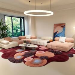 French-Style Light Luxury Cream Mica Module Fabric Sofa 2026 New Model for Large Flat Apartments, Italian Minimalist Living Room Set