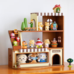 Fruit-Themed Solid Wood Desktop Storage Box Blind Box Storage Display Rack Toy Figure Display Cabinet Multifunctional Storage Rack