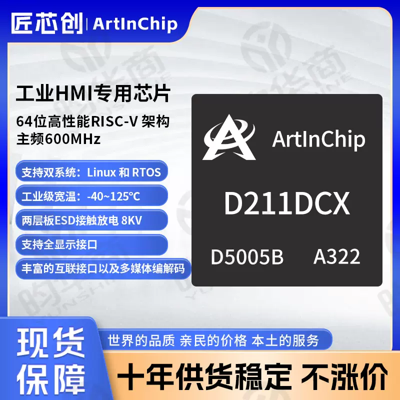 匠芯创ArtInChip车规级mcgs宽温128MB 100pin屏显HMI芯片D211DCX-Taobao
