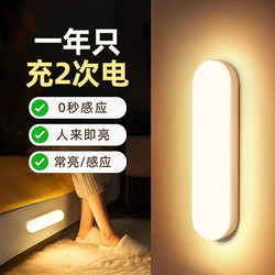 Led Strip Magnetic Charging Night Light Intelligent Human Body Automatic Sensing Night Light for Hallway, Cabinet, Bedroom, Sleep Light