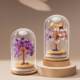 Natural colorful raw stone gravel crystal tree ornaments office desktop money tree home decoration housewarming gift