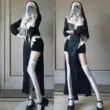 trang phục cosplay hầu nữ Nữ tu trang phục cos gợi cảm chặt chẽ trang phục đeo chéo trang phục hóa trang mỏng người giúp việc phong cách ăn mặc nguyên chất ham muốn Plus kích thước hầu gái gợi cảm cao cấp vải mềm mại đồ hầu gái  