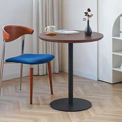 r^Nordic modern simple round dining table home small apartment solid wood negotiation table living room eating round table coffee