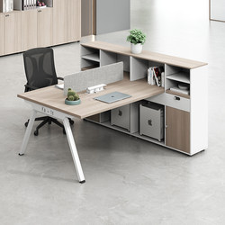 Desk Staff Workstation 2/4/6 Person Combination 246 Double Face Screen Financial Desk Staff Desk and Chair