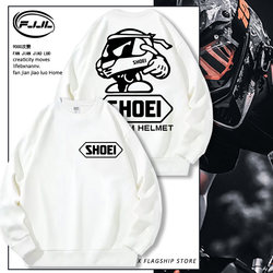 Shoei Helmet Cycling Enthusiasts Sweatshirt Men's Crew Neck Autumn Motorcycle Riding Jacket Clothing Trendy Brand