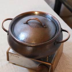 Handmade red copper pot, Sukiyaki pot, old hot pot, soup pot, stew pot, Chinese household Yunnan copper hot pot outdoor cooking utensils