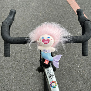 
Genuine bicycle decorations electric pedal motorcycle rearview mirror beautiful mermaid plush doll missing teeth
