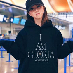 Deng Ziqi Concert Same Style Hooded Sweatshirt Men's Autumn and Winter Clothing I Am Gloria Fan Support Jacket Trendy