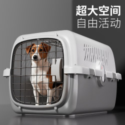 Air Transport Box for Pets, Portable Dog and Cat Carrier, Travel Crate for Car and Airplane