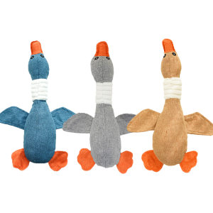 
Pet toys for dogs and cats to relieve boredom, wild goose plush vocal cat toys, teething dog bite-resistant pet supplies