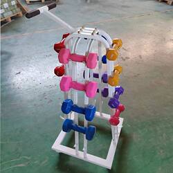 Dumbbell Rack Storage Rack Three-Layer Kettlebell Storage Rack Home Use Movable Rack Gym Large Capacity 20 Free Shipping