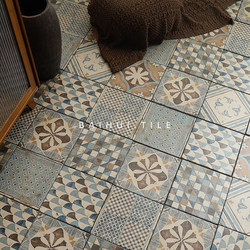 Retro Literary Industrial Style Distressed Small Tiles Coffee Shop Floor Tiles Popular Restaurant Store Background Wall Tiles