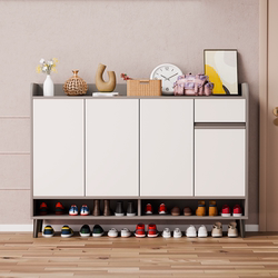 Solid Wood Shoe Cabinet for Home Entrance, Integrated Entryway Cabinet, Large Capacity, 2023 New Popular Model, Storage Shoe Rack