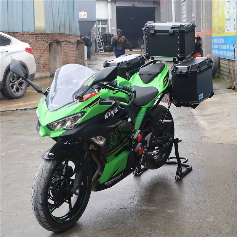 适用于川崎ninja400边箱铝合金三箱改装防赛旅行箱尾箱架边箱支架 